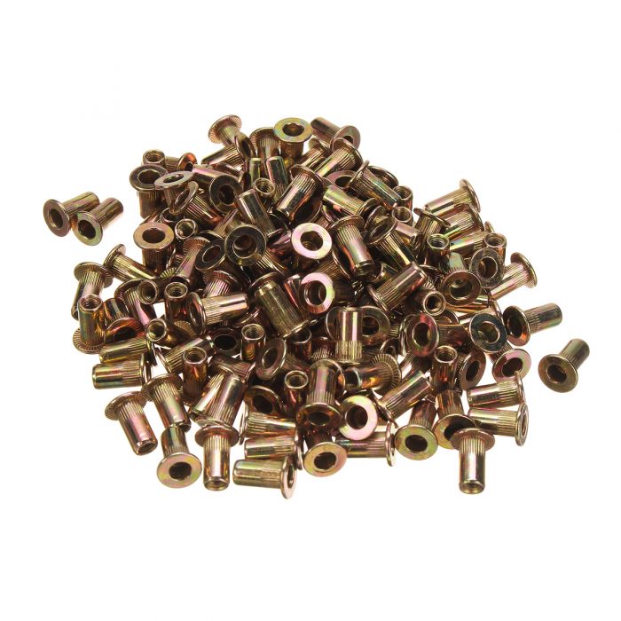 900pcs Nutsert Rivnut Stainless Steel Riveter Gun M3 to M10 Mandrels Kit with Hand Nut Riveter