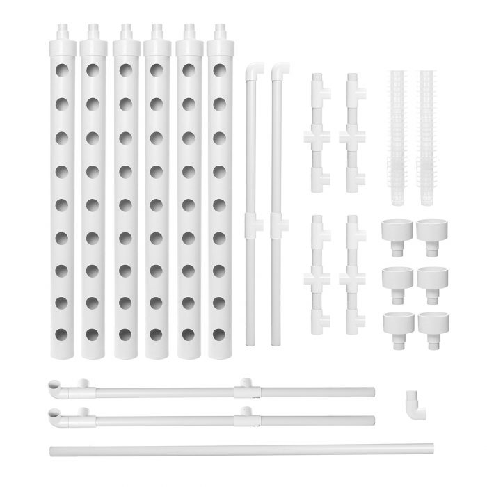 54 Holes Vertical Hydroponic Piping Site Grow Kit Deep Water Culture Vegetable Planting Box System