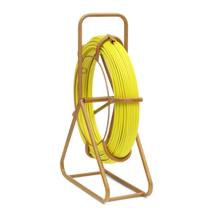 Fish Tape Fiberglass Cable Puller Reel Wire Cable Running Rod Duct Rodder Fishtape Puller