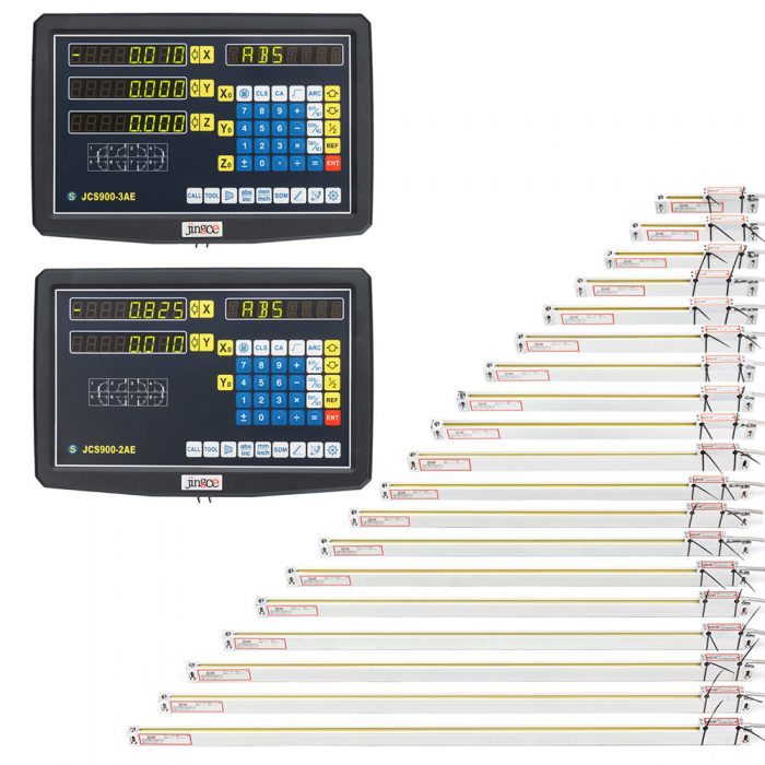 2/3 Axis Grating CNC Milling Digital Readout Display / 50-1000mm Electronic Linear Scale Lathe Tool