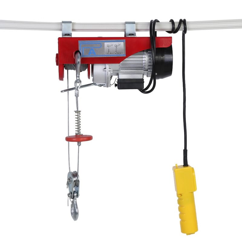 Durable 100/200kg Electric Cable Hoist Lifting Wire Hanging Crane Lifting Tools US Plug 110V