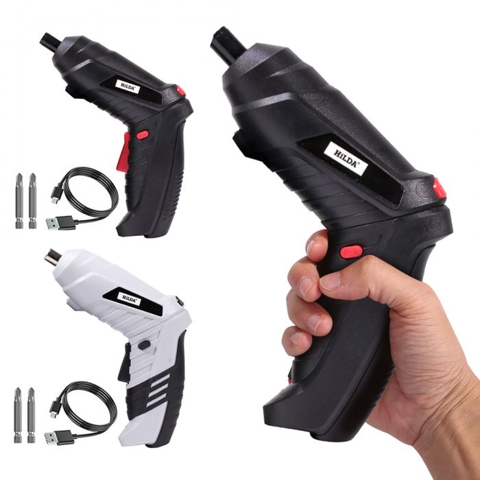 Electric Screwdriver Cordless Power Drill Hole Lithium Battery Rechargeable Multi-function Screwdriver Household DIY Power Tools