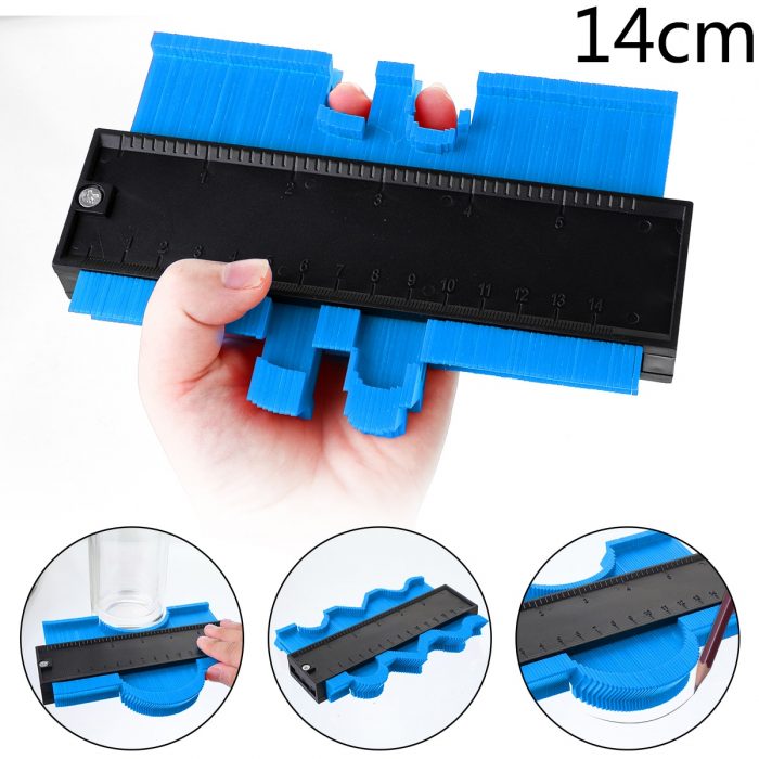 12/14/25/50cm Contour Gauge Plastic Profile Copy Contour Gauges Standard Wood Marking Tool Tiling Laminate Tiles dropping