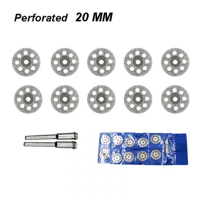 ZK30 10pcs Circular Saw Blades Cutting Wheel Discs+2pcs Mandrels Set Rotary Tool Carbon Steel Drill Accessories Hard Cutting