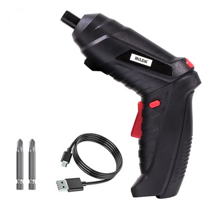 Multi-functional Electric Screwdriver Hand Drill Easily Carrying Cordless Household Rechargeable Lightweight Gadgets