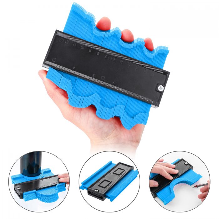 Profile Measuring Tools Deep Duplicator Tiling Laminate Woodworking Multi-functional Irregular Plastic Gauge Contour Gauge Ruled