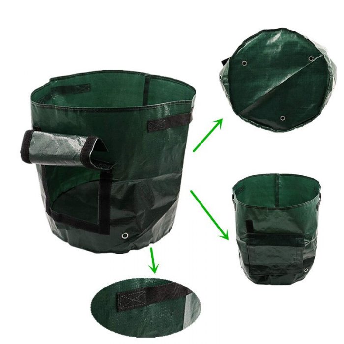 Potato Grow Container Bag DIY Planter PE Cloth Planting Vegetable Gardening Thicken Vegetable Pot Planting Grow Bag Garden Tool