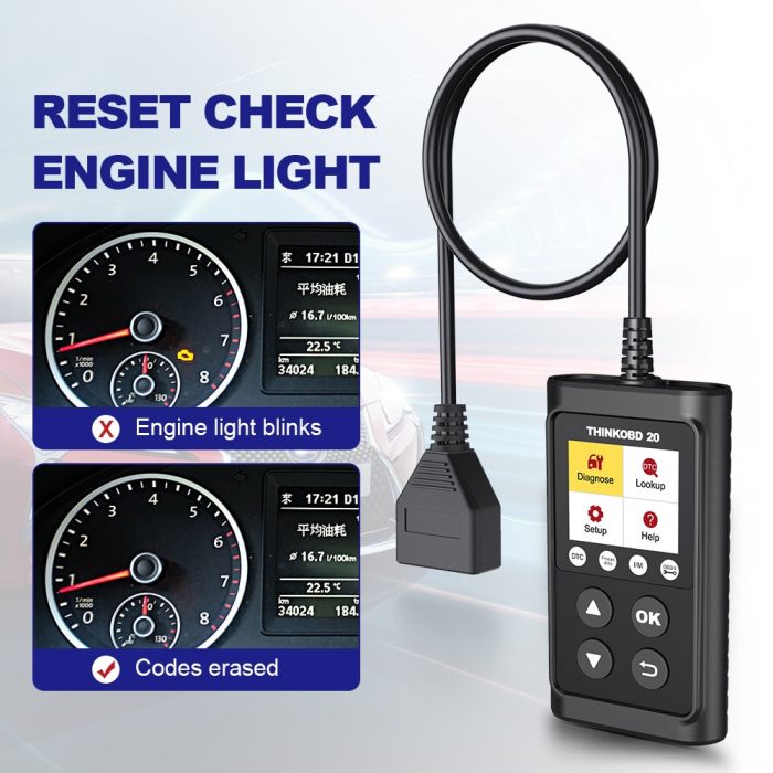 THINKCAR THINKOBD 20 OBD2 Scanner Car Auto Diagnostic Tool Automotivo Code Reader Check Engine Light DTC Lookup