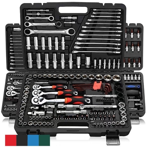 Car Repair Tool 46pcs 1/4-Inch Socket Set Car Repair Tool Ratchet Torque Wrench Combo Tools Kit Auto Repairing Tool Set