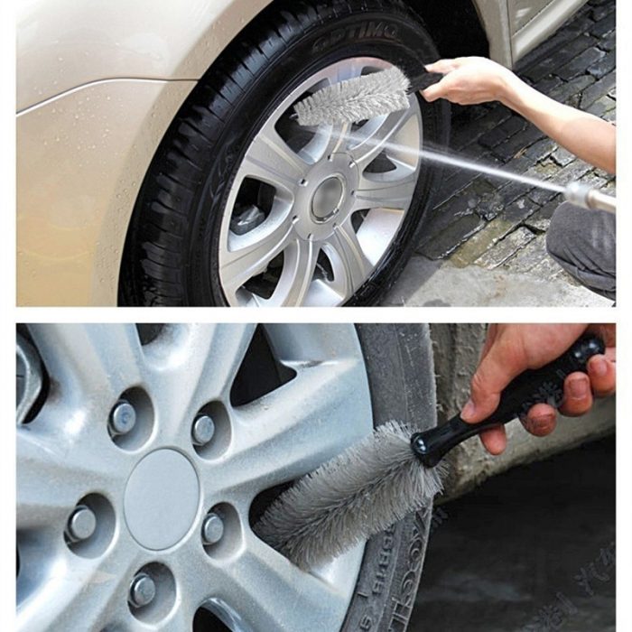 Car Wheel Cleaner Brush Detailing Brush Car Wheel Wash Brush Wheel Rims Tire Washing Brush Auto Scrub Brush Car Wash Tools New