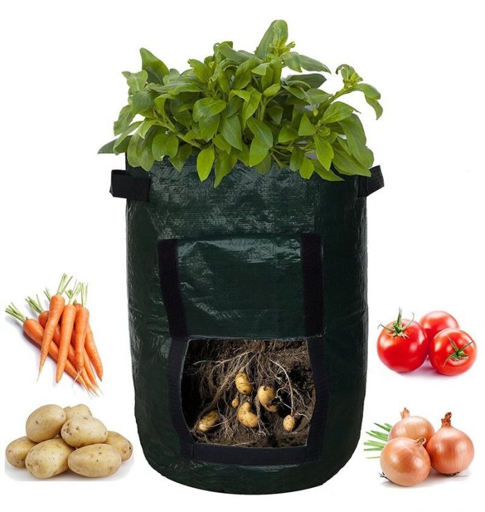 Potato Grow Container Bag DIY Planter PE Cloth Planting Vegetable Gardening Thicken Vegetable Pot Planting Grow Bag Garden Tool