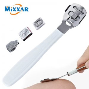 ZK30 Stainless Steel Foot Dead skin planing tool Professional Scraping Skin Exfoliating Pedicure Knife with Blade for Foot Care