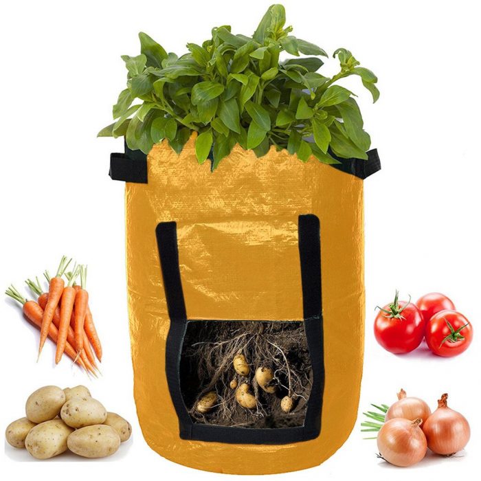 Strawberry Planting Bag Creative Multi-mouth Container Bag Grow Planter Pouch Root Plant Growing Pot Bag Side Home Garden Tool