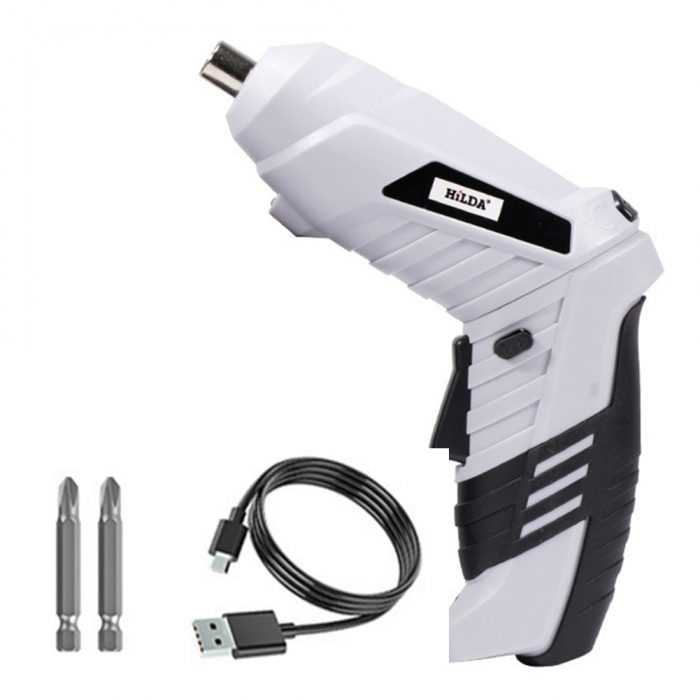 Multi-functional Electric Screwdriver Hand Drill Easily Carrying Cordless Household Rechargeable Lightweight Gadgets