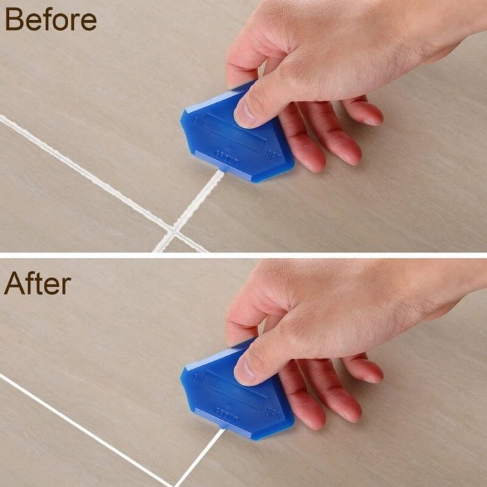 Silicone Sealant Spreader Spatula Scraper Wall Putty Knife Floor Cleaning Corner Shovel Pressure Seamer Construction Tools