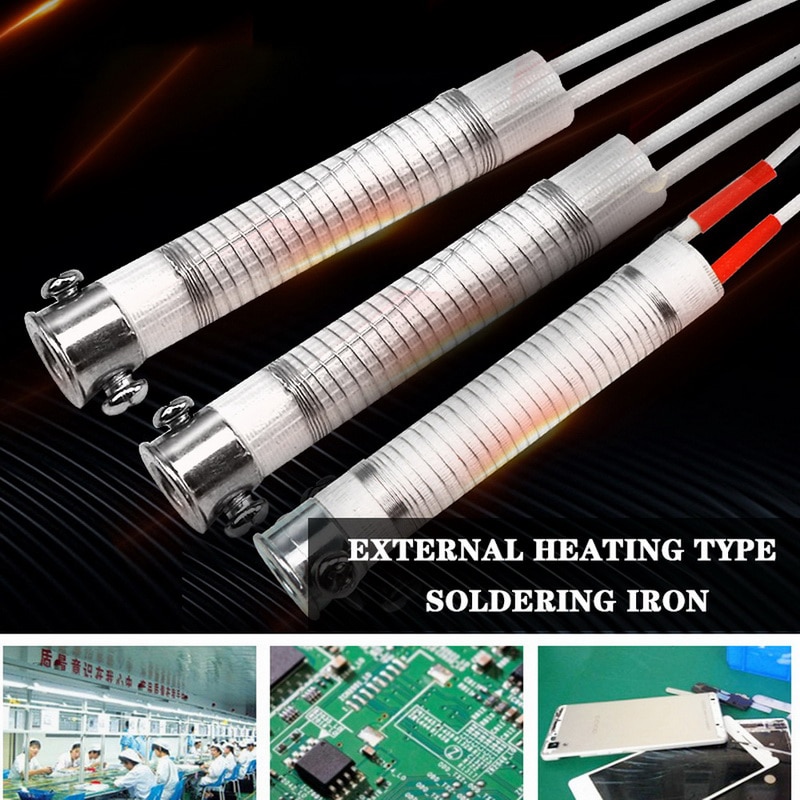 1Pc Soldering Iron Core Heating Element Replacement Welding Tool Element Heater Core Welding Tool Replacement Spare Part Set