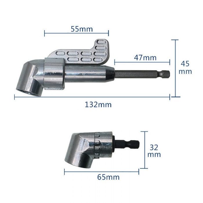 105 Angle Screwdriver Set Socket Holder Adapter Adjustable Bits Drill Bit Angle Screw Driver Tool 1/4 Hex Bit Socket Step Drill