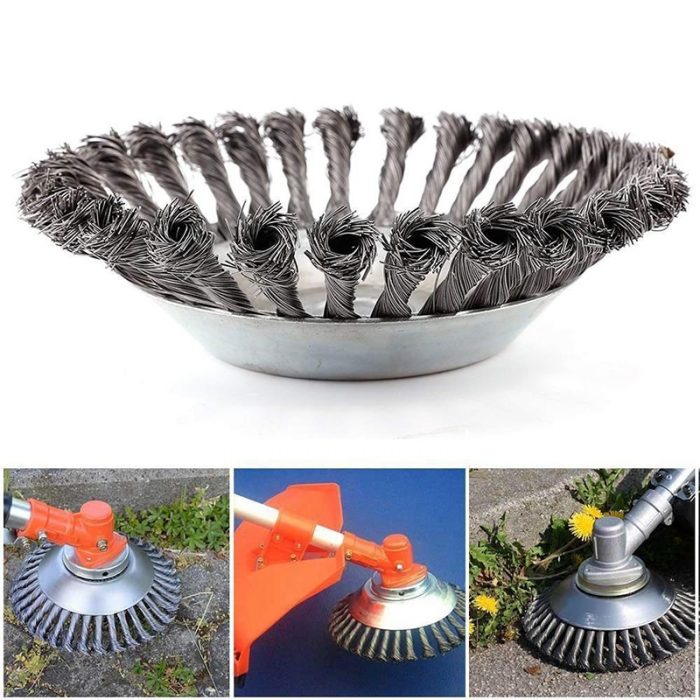 150mm Steel Wire Grass Trimmer Head Rounded Edge Weed Trimmer Head Grass Brush Removal Grass Tray Plate For Lawnmower 2020