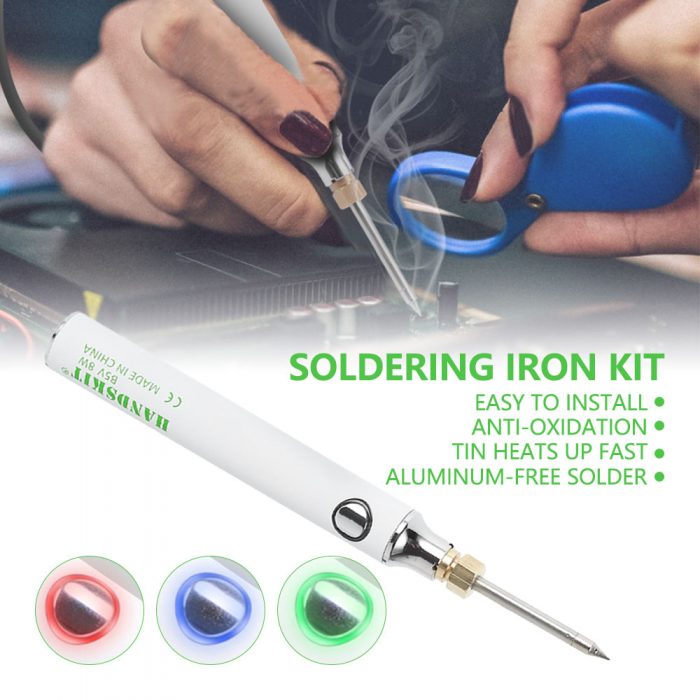 Three-speed Adjustable Temperature Electric Soldering Iron Kit 5V 8W Tin USB Electronics Welding Soldering Iron Kit Welding Tool