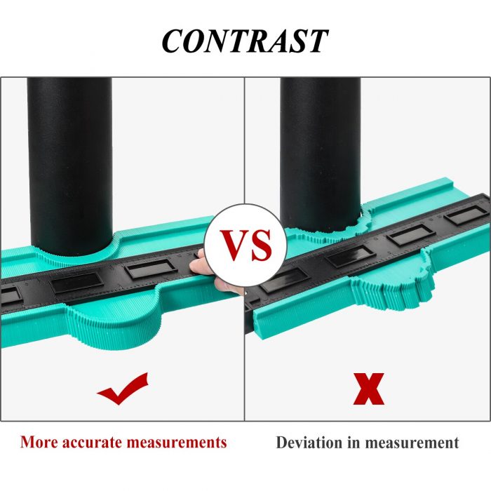 Multi-functional Contour Gauge Tools for Tiles Shaping Wood Measuring Tools Laminate Tiles Tool 12/14/25/50cm