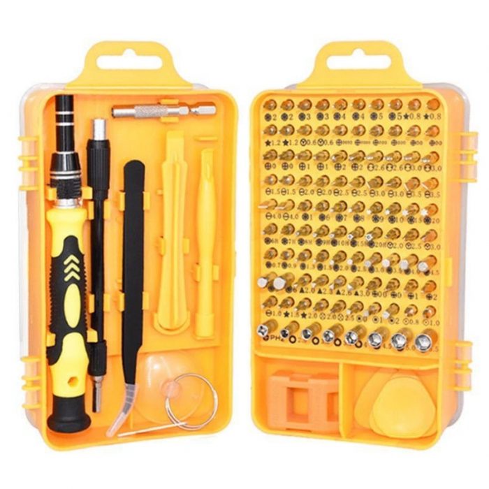 ZK40 Phone Repair Tools Kit Screwdriver Set Precision 115 In 1 Magnetic Torx Hex Bit Screw Driver Bits Insulated Multitools