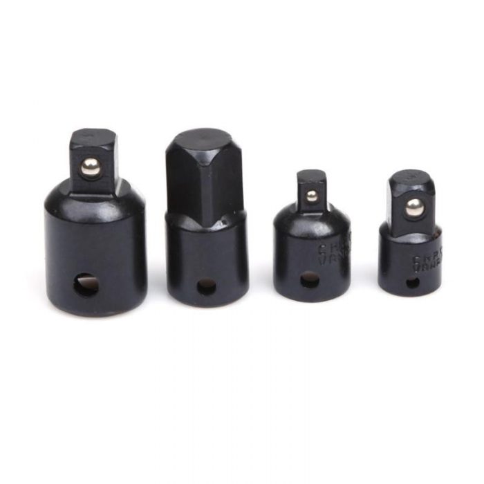 4pcs 1/4 3/8 1/2 Drive Socket Adapter Converter Reducer Air Impact Craftsman Socket Wrench Adapter Hand Tools Set BI115+