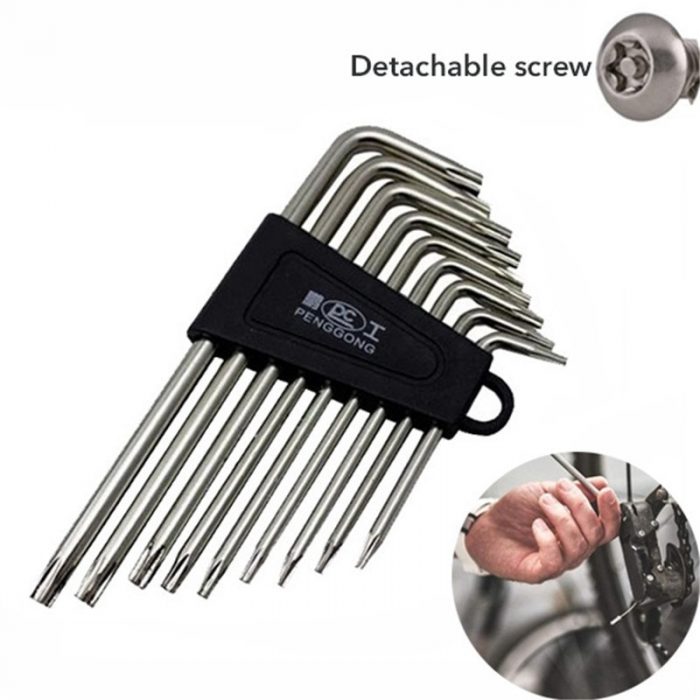 9 Pcs/Set Hex Key Wrench Sets Torx L Shape Kit Metric Professional Multifunctional Screwdriver Useful Repair Hand Tool Set New