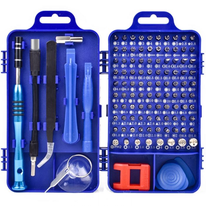 ZK40 Phone Repair Tools Kit Screwdriver Set Precision 115 In 1 Magnetic Torx Hex Bit Screw Driver Bits Insulated Multitools