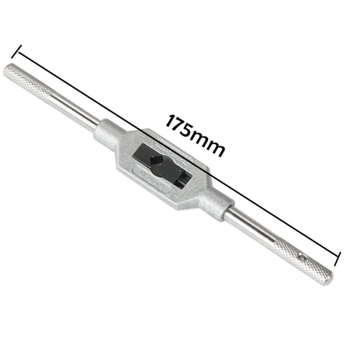 M1-8/M1-10/M1-12 Adjustable Tap Wrench For Thread Tap Handle Steel Hand Taps Holder Tapping Reamer Tools