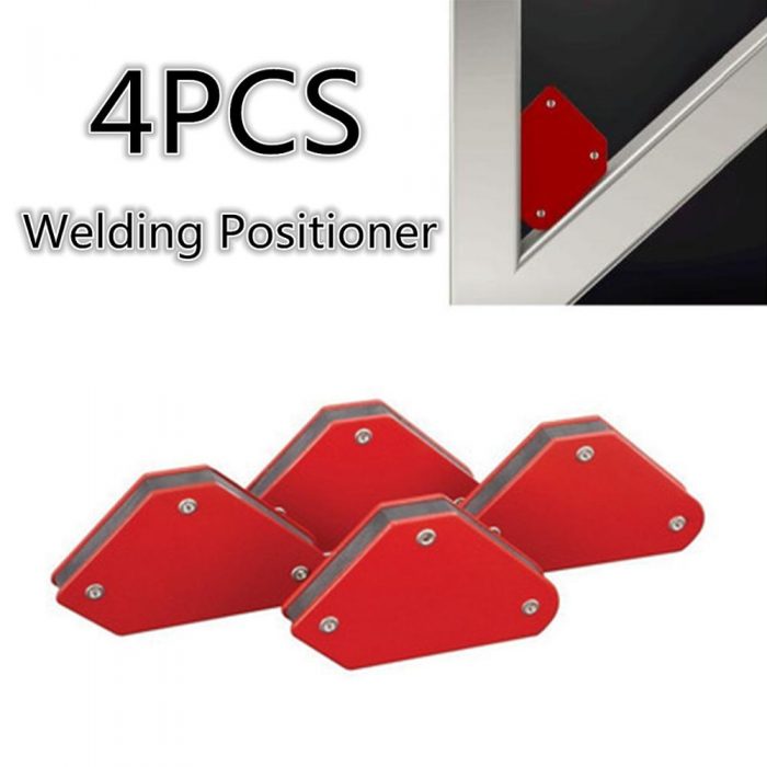 4pcs/lot 4 Welding Magnet Magnetic Square Holder Arrow Clamp 45° 90° 135° 9LB Magnetic Clamp for Electric Welding Iron Tools