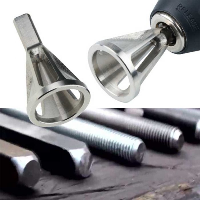 ZK30 2020 Newest Deburring External Chamfer Tool Stainless Steel Remove Burr Tools for Metal Drilling Tool Repair Damaged Bolt