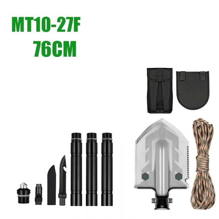 MT1027 Multifunction Camping Shovel Titanium Survival Folding Shovels Military Tactical Shovel For Hiking Outdoor Garden Shovels