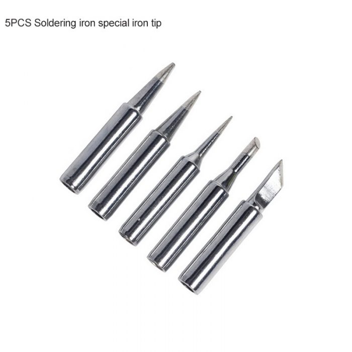 60W Adjustable Temperature Electric Soldering Iron 220V EU Plug Welding Solder Rework Station Heat Pencil 5pcs Tips Repair Tool