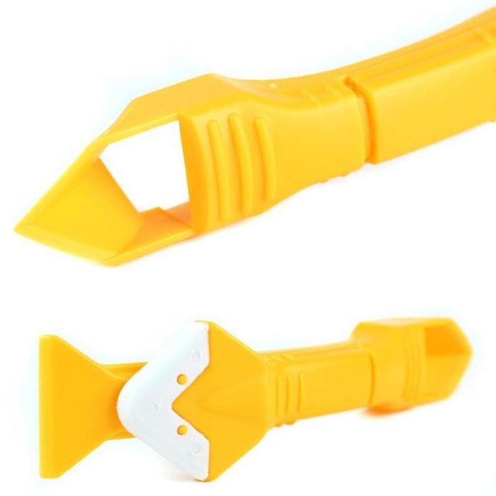 3 In 1 Silicone Remover Caulk Finisher Sealant Smooth Scraper Grout Kit Tools Household Hand Tool Accessories