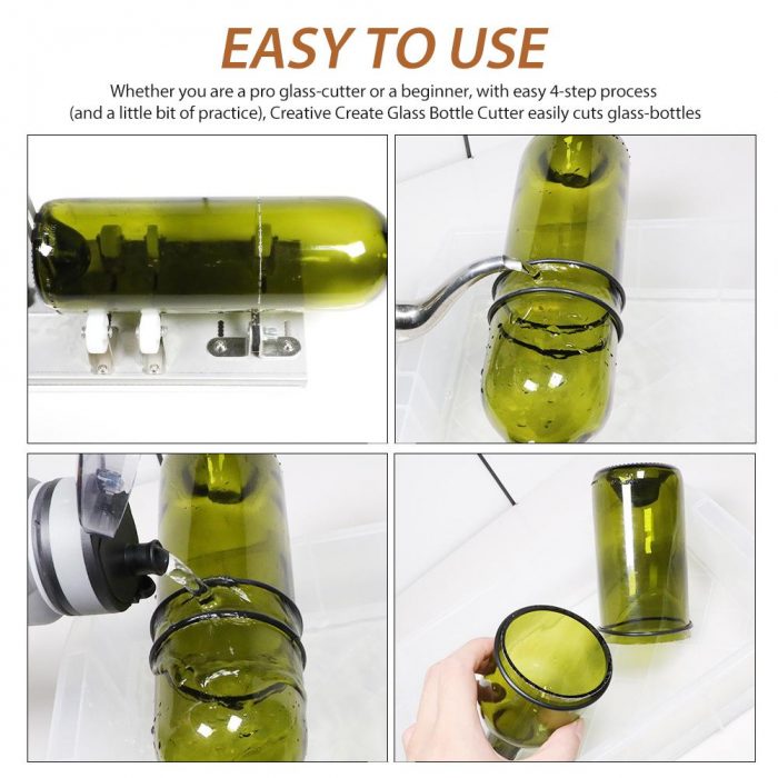 NEW Profesional Glass Bottle Cutter Kit Bottle Cutter DIY Machine Glass Cutter Tools Set