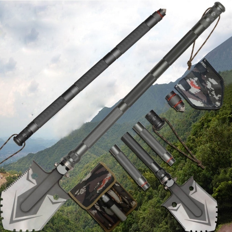 Military Folding Shovel Camping Multi-function Survival Kit Entrenching Tool Camping Multitool Hiking Emergency Adventure