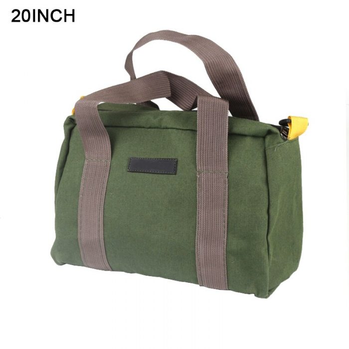 Multi-function Canvas Waterproof Hand Tool Storage Bag Portable Toolkit Screwdrivers Pliers Metal Hardware Parts Organizer Pouch