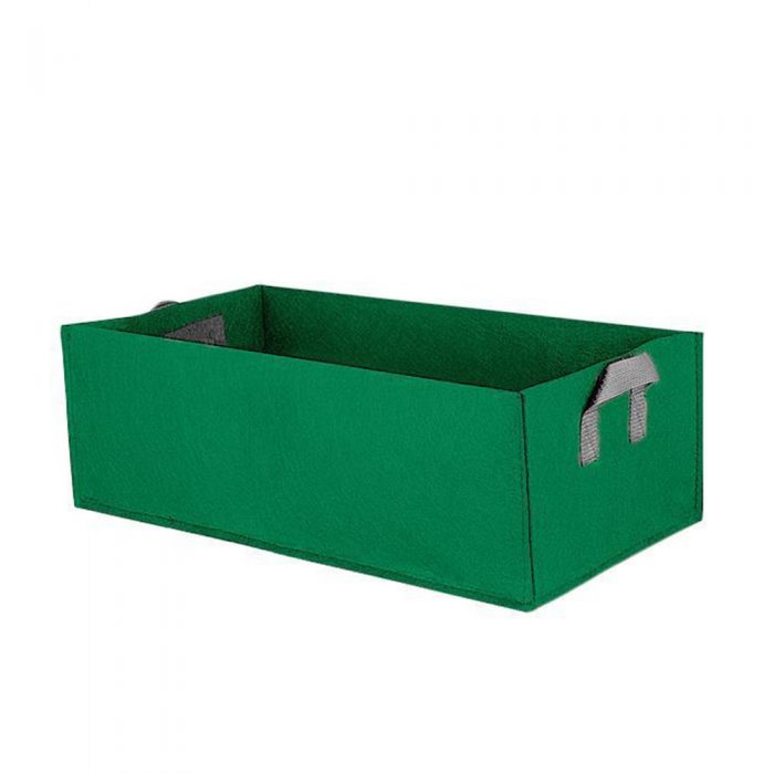 Square Vegetable Planter Bag Fabric Garden Floral Planting Bag With Handles Non-Woven Raised Garden Bed Indoor Garden Tools Q30