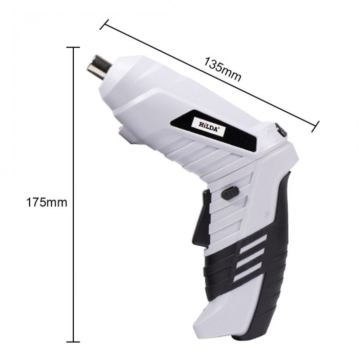 Rechargeable Lithium Screwdriver Multi-Function Electric Screw Machine with Drill Chuck for Household Electricity Accessories