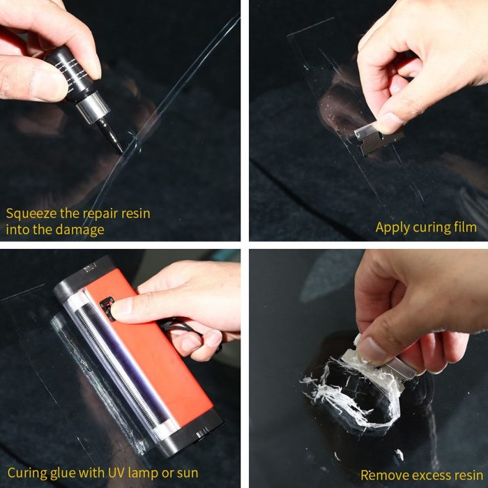Automotive Glass Nano Repair Fluid Car Window Glass Crack Chip Repair Tool Kit Windshield Scratch Repairing Agent Glass Cleaner