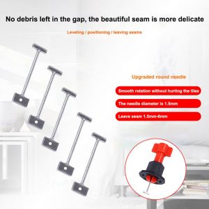 100 Pcs Reusable Steel Needle Tile Leveling System Wall Floor Tile Leveler Spacers Tile Laying Anti Lippage Construction Tools