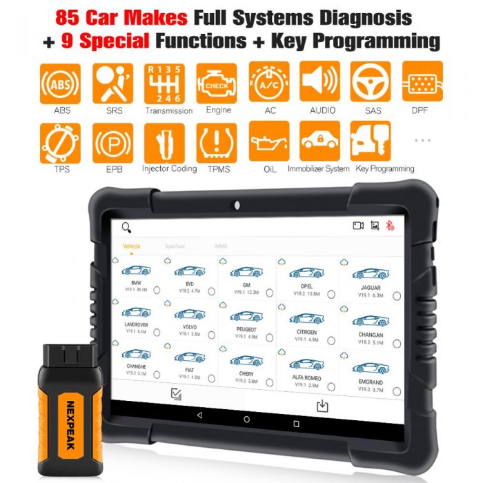 NEXPEAK K1 Pro Obd 2 Car Diagnostic Tool Scanner ABS Airbag Gearbox Oil EPB DPF Reset Obd2 Bluetooth Auto Key Programmer Tools