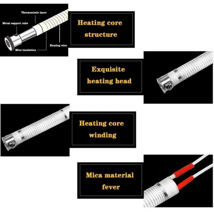 1 Pcs 220V 30W/40W/60W/80W/100W Soldering Iron Core Heating Element Replacement Welding Metalworking Tool Accessory