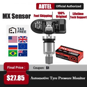 AUTEL MX Sensor 433 315 TPMS Mx-Sensor Scan Tire Repair Tools Automotive Accessory Tyre Pressure Monitor MaxiTPMS Pad Programmer