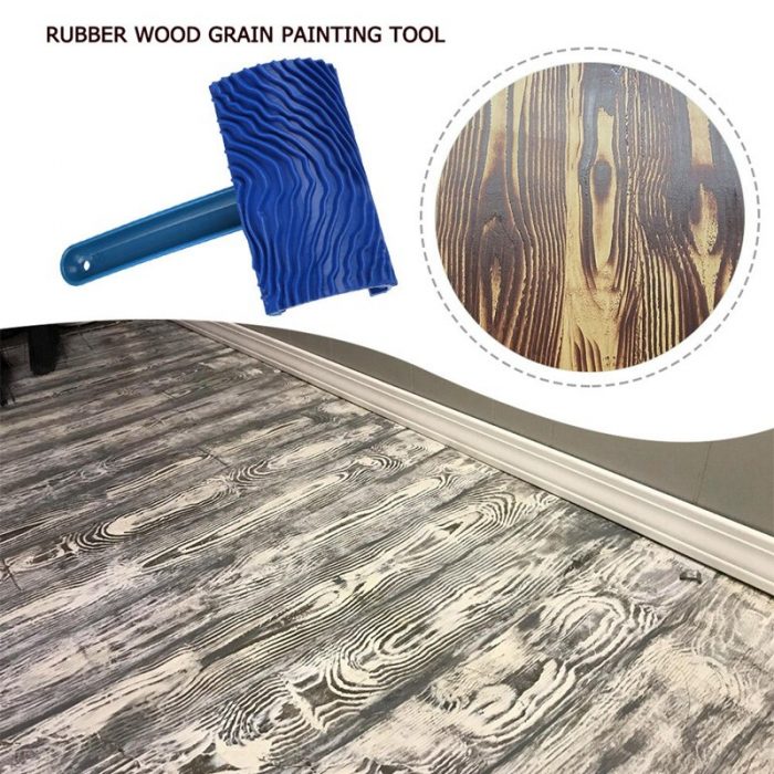 Rubber Blue Graining Painting tool Wood Graining Pattern Wall Painting Decoration DIY Tool For Wall Decorative