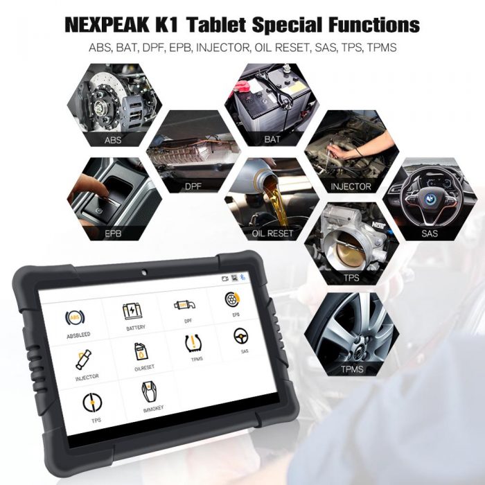 NEXPEAK K1 Pro Obd 2 Car Diagnostic Tool Scanner ABS Airbag Gearbox Oil EPB DPF Reset Obd2 Bluetooth Auto Key Programmer Tools