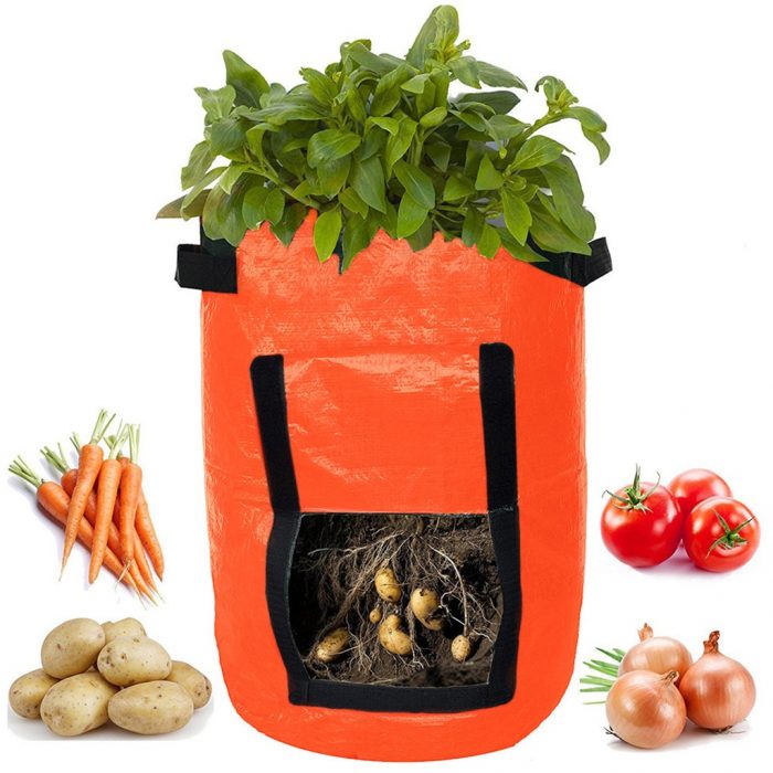 Strawberry Planting Bag Creative Multi-mouth Container Bag Grow Planter Pouch Root Plant Growing Pot Bag Side Home Garden Tool