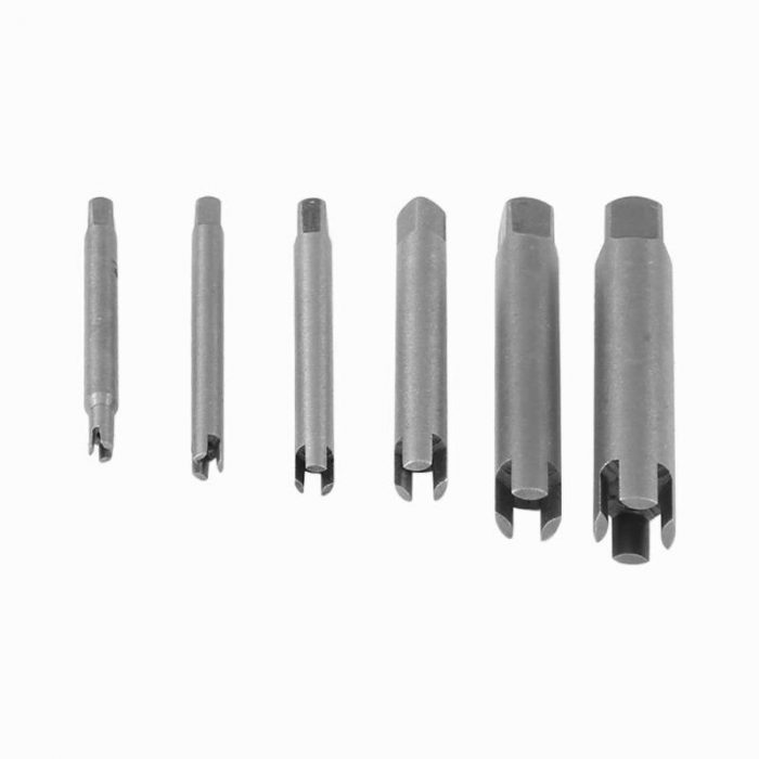 6pcs/set Remove Stripped Damaged Screw Tap Extractor Drill Bits Set Home Accessories Tools Alloy Steel Broken Head Taps