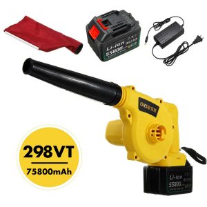 2 in 1 Cordless Blower Rechargeable Li-ion Battery Electric Air leaf Blower Sweeper Garden Tools Computer Cleaner Dust Collector