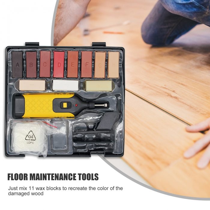 Laminate Floor Repair Kit Furniture Scratch Fix Wax System Floor Worktop Sturdy Casing Chips Scratches Mending Tool Set